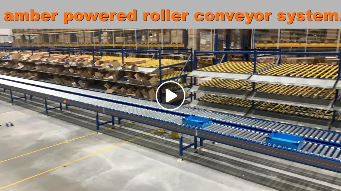 Installation der angetriebenen Rollenförderanlage abgeschlossen