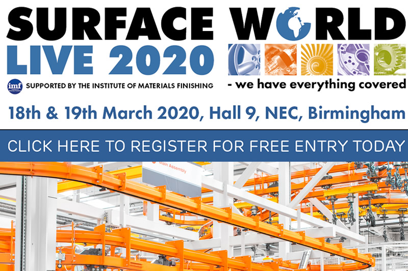 Besuchen Sie uns auf der Surface World 2020 im NEC.